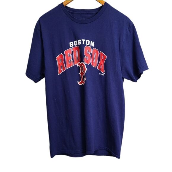 Fanatics Boston Red Sox Navy Blue/Red Shirt Size Medium - Picture 1 of 3